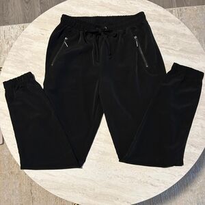 UK2LA Black Stretch Waist Trousers